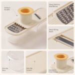 3-in-1 Garlic Grater, Slicer & Ginger Grinder with Hand Guard - Image 2