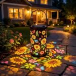 🌻 Colorful Sunflower Glow Solar Garden Lantern