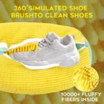 Fluffy Shoe Washing Bag for Washing Machine, 360° Brush Inner Mesh Laundry Bag, No More Hand Washing - Image 2