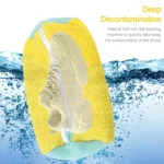 Fluffy Shoe Washing Bag for Washing Machine, 360° Brush Inner Mesh Laundry Bag, No More Hand Washing