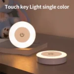 Stick-On Magnetic LED Night Light, USB Rechargeable Touch Lamp for Hallways & Stairs, No Glare Nighttime Lighting