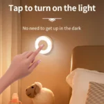 Stick-On Magnetic LED Night Light, USB Rechargeable Touch Lamp for Hallways & Stairs, No Glare Nighttime Lighting - Image 2