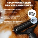 2-in-1 Pet Hair Remover Tool, Professional Grooming Undercoat Rake for Dogs & Cats, Easy Tangle Removal - Image 3